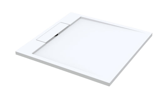 Sanitado Elements Decent Douchebak Mat Wit 90x90cm Solid Surface