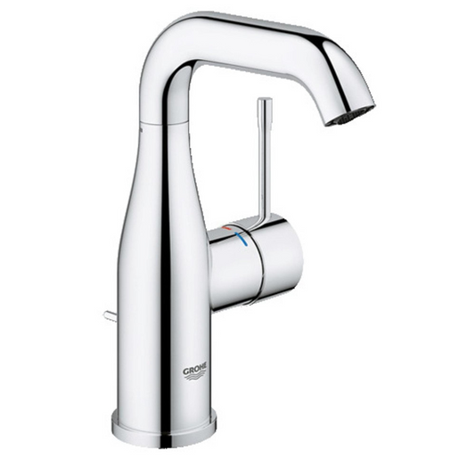 Wastafelmengkraan Grohe Essence New M-size hoge draaibare uitloop Enjoy chroom