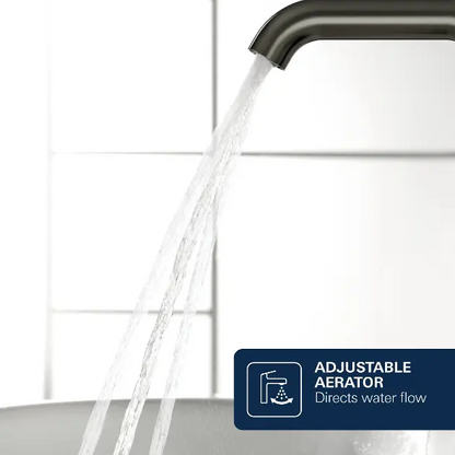 Wastafelmengkraan Grohe Essence S-size geborsteld hard graphite