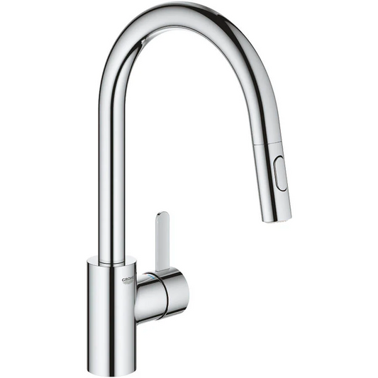 Keukenmengkraan Grohe Eurosmart Cosmopolitan uittrekbare uitloop DualSpray in chroom