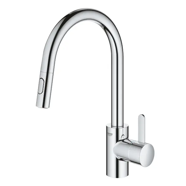 Keukenmengkraan Grohe Eurosmart Cosmopolitan uittrekbare uitloop DualSpray in chroom