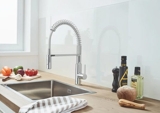 Keukenmengkraan Grohe Get 2 spray met professionele handdouche in chroom
