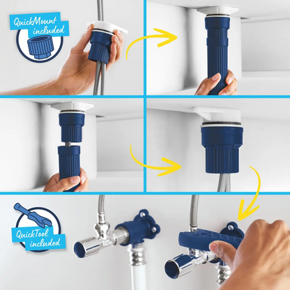 Keukenmengkraan Grohe Get 2 spray met professionele handdouche in chroom