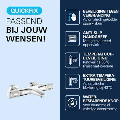 Thermostatische badkraan Grohe Quick Fix Precision Feel chroom