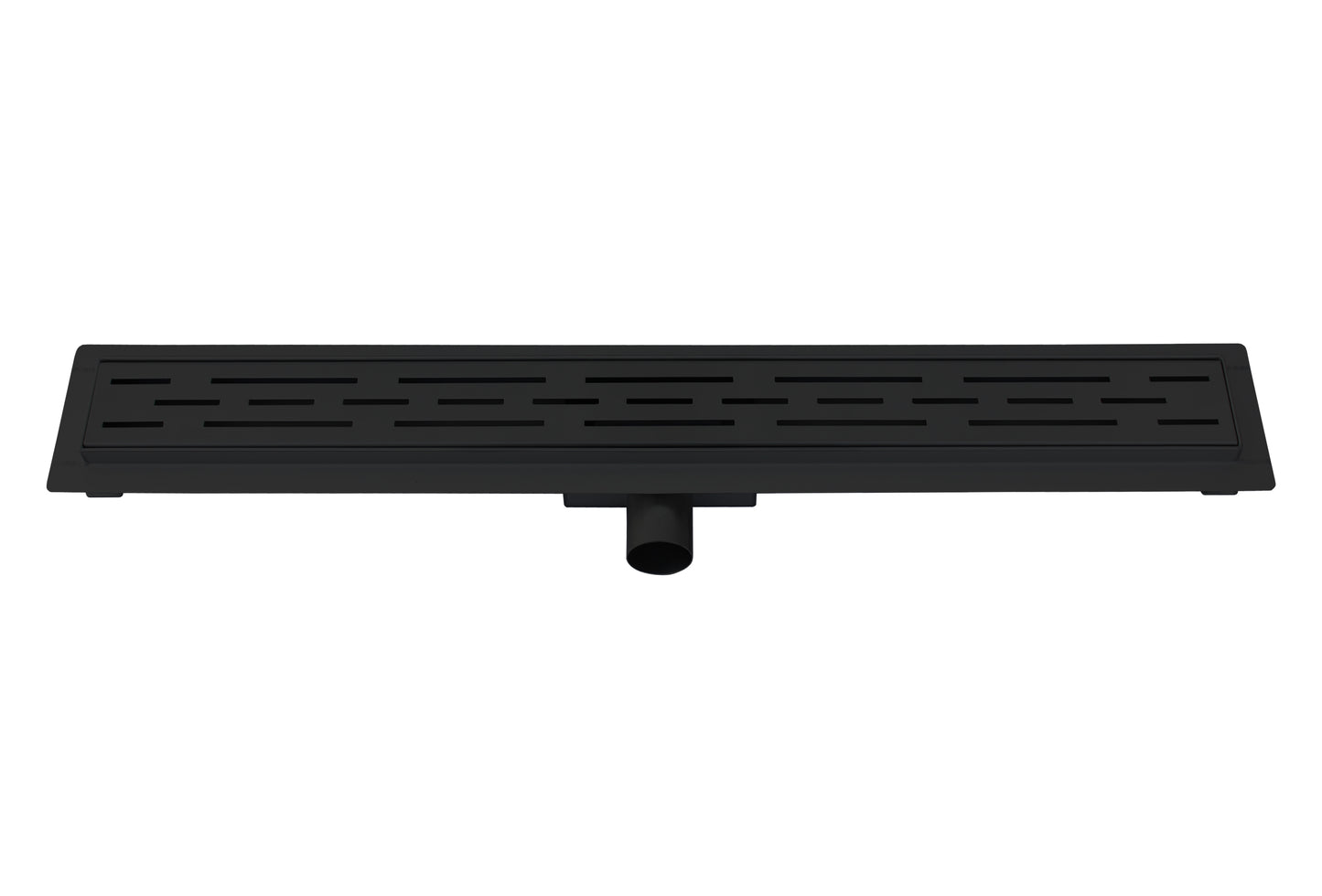 Douchegoot 80cm met flens Sanitado Industry in mat zwart