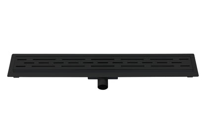 Douchegoot 80cm met flens Sanitado Industry in mat zwart
