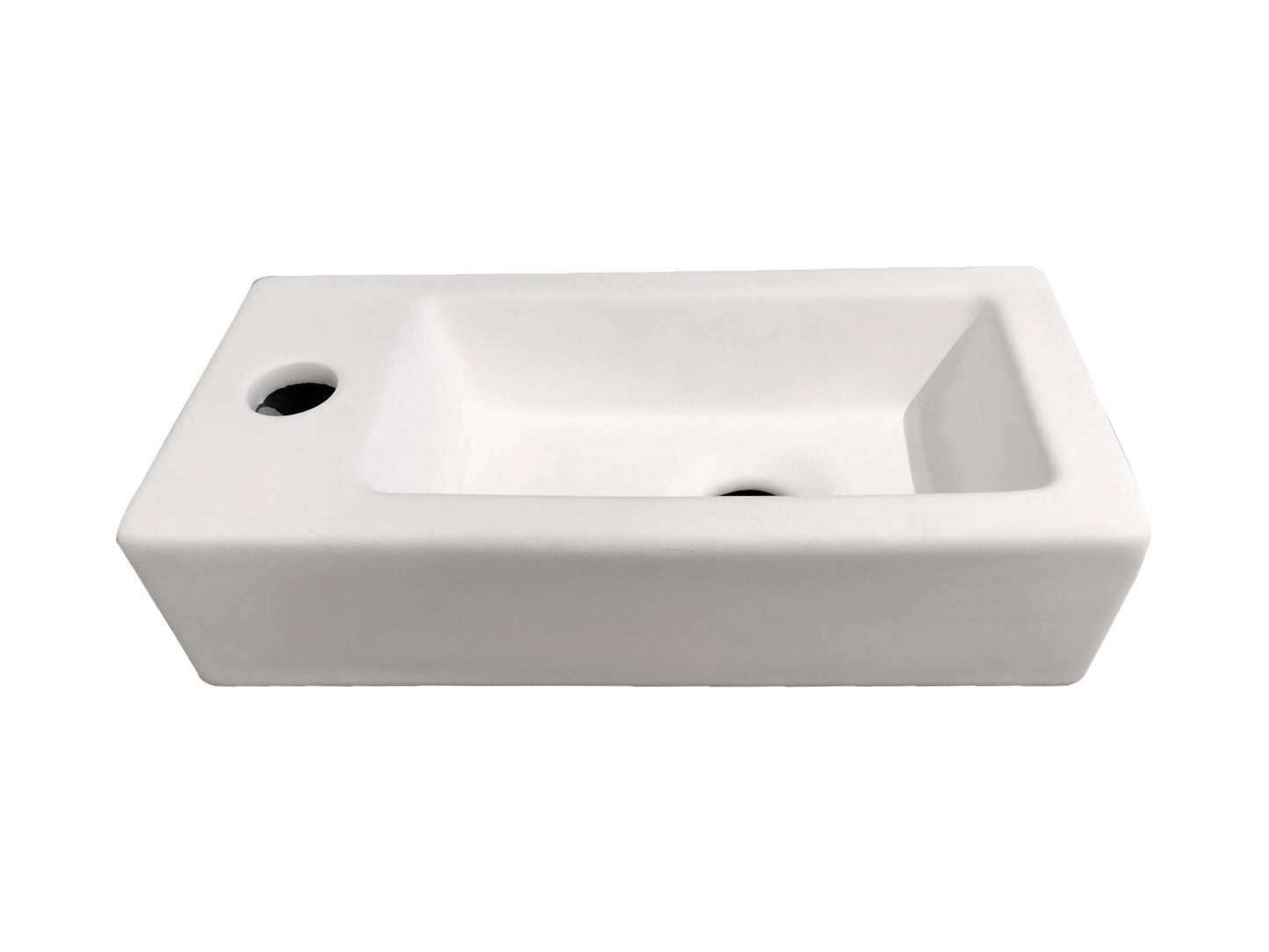 Toilet fonteinbakje Sanitado rainbow links 37 x 18 x 9 cm mat wit