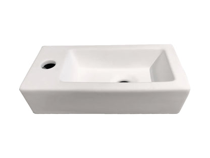 Toilet fonteinbakje Sanitado rainbow links 37 x 18 x 9 cm mat wit