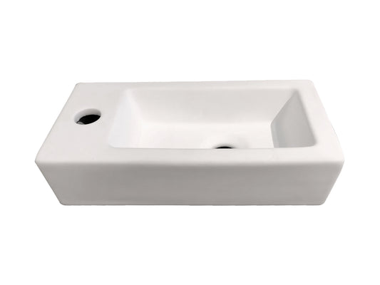 Toilet fonteinbakje Sanitado rainbow links 37 x 18 x 9 cm mat wit