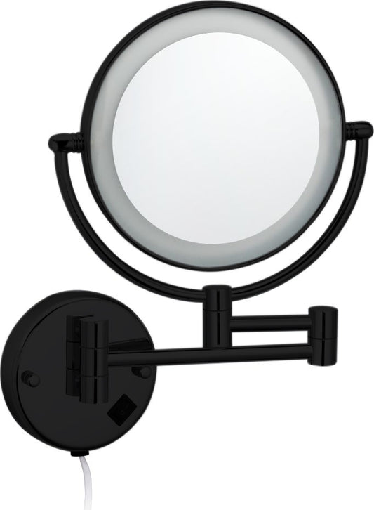 Cosmeticaspiegel met LED verlichting Sanitano Industry Steiner in mat zwart