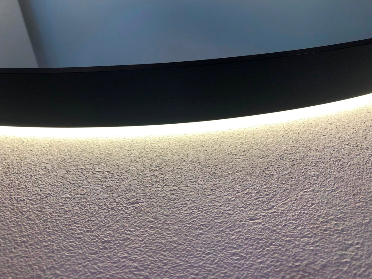Sanitado Industry Venetië Luxe Badkamer Spiegel Rond 60 cm Mat Zwart