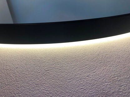 Sanitado Industry Venetië Luxe Badkamer Spiegel Rond 100 cm Mat Zwart