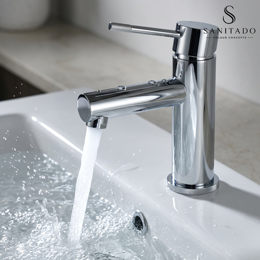 Sanitado Industry Luxe Rechte Wastafelmengkraan Chroom