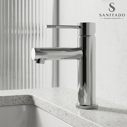 Sanitado Industry Luxe Rechte Wastafelmengkraan Chroom