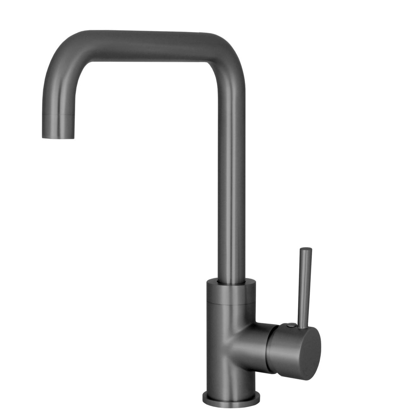 Keukenmengkraan Sanitano Industry Pricco met coldstart en draaibare c-uitloop in gunmetal