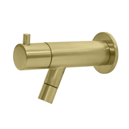Wand toiletkraan Sanitado Industry in mat goud