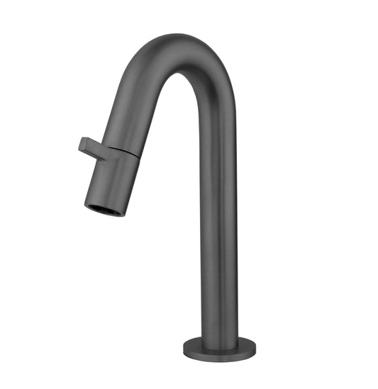 Fonteinkraan gebogen Sanitado Industry Dimora in gunmetal