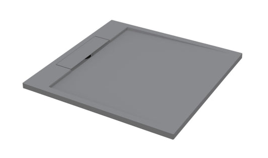 Sanitado Elements Decent Douchebak Lava Grijs 90x90cm Solid Surface