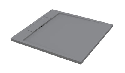 Sanitado Elements Decent Douchebak Lava Grijs 100x100cm Solid Surface
