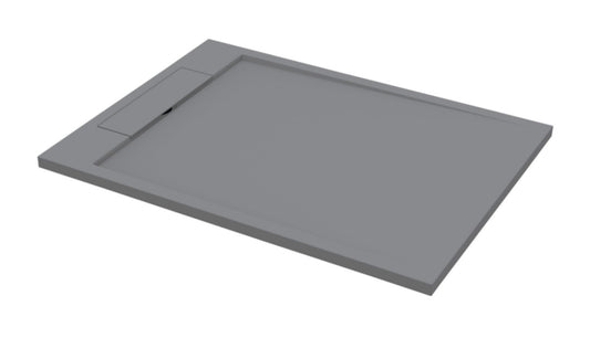 Sanitado Elements Decent Douchebak Lava Grijs 120x90cm Solid Surface