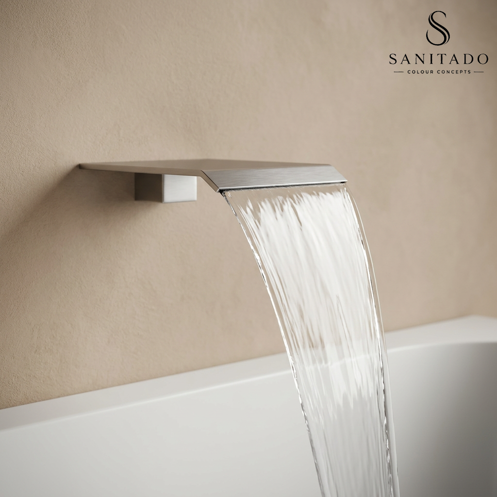 Sanitado Industry Dule Luxe Waterval Baduitloop RVS Design
