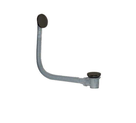 Klik badafvoerplug en overloop Sanitado Industry Vazia in gunmetal
