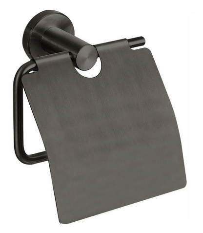 Toiletaccessoires set Sanitado Industry met borstel, rolhouder met klep en handdoekhaak in gunmetal