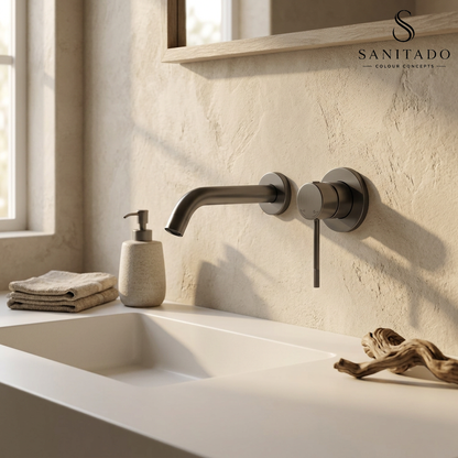 Sanitado Industry Luxe Wandinbouw Mengkraan Gunmetal Design