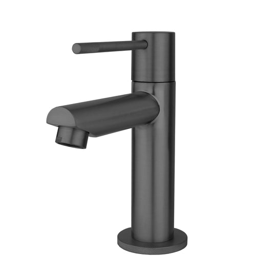 Toiletkraan recht Sanitado Industry Ribbel in gunmetal