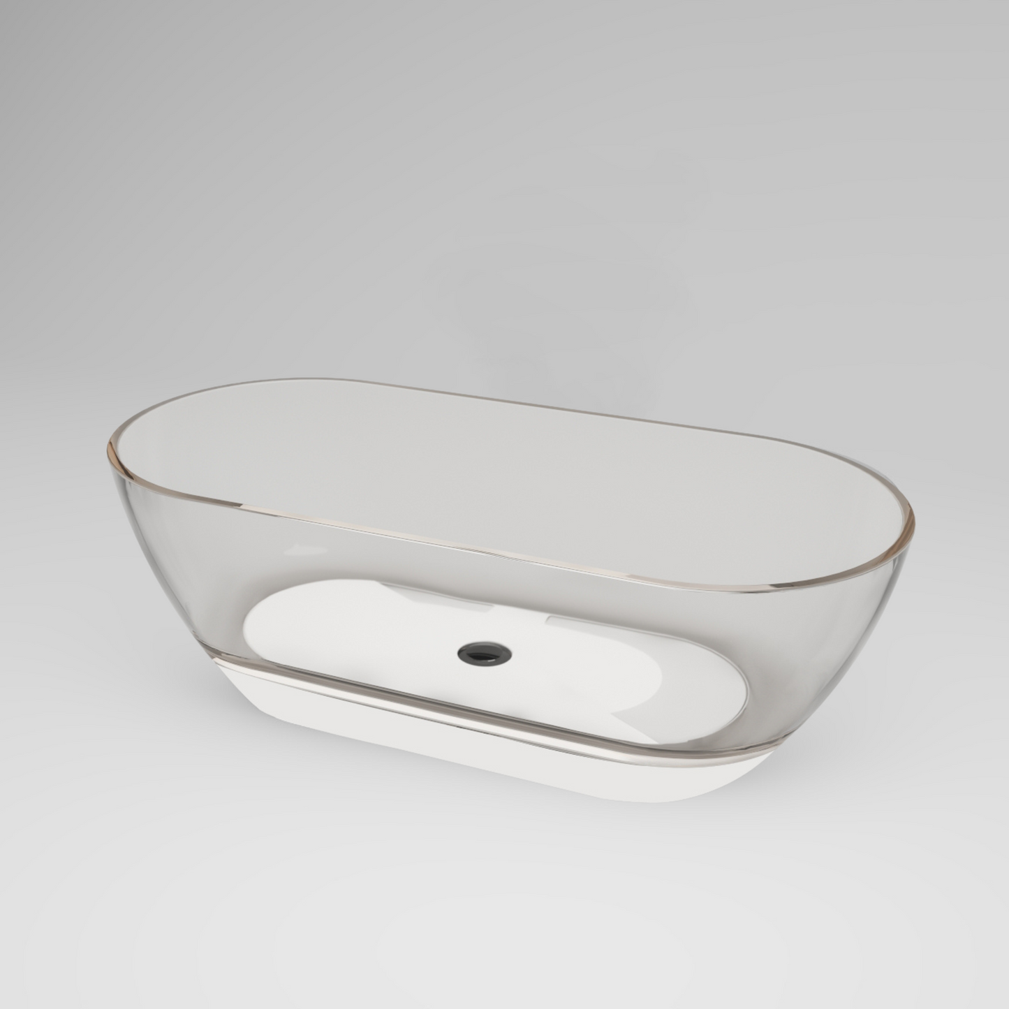 Vrijstaand ligbad Sanitado Rainbow Transparant 170x78cm clear