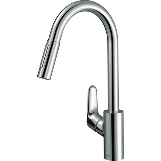 Keukenmengkraan Hansgrohe Focus M41 240 met uittrekbare uitloop in chroom