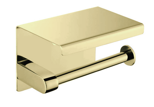Sanitado Industry Luxe Toiletrolhouder met Afleg Mat Goud