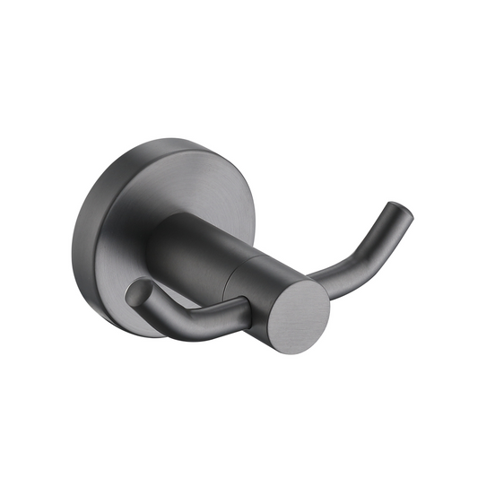 Handdoekhouder dubbel Sanitado Industry in gunmetal