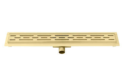Douchegoot 90cm met flens Sanitado Industry in mat goud