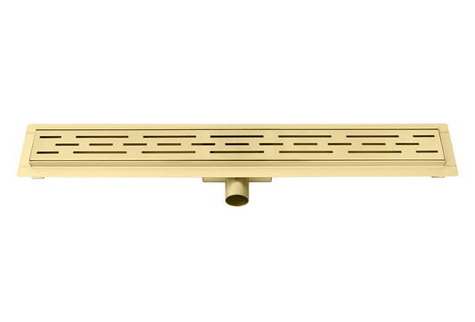 Douchegoot 90cm met flens Sanitado Industry in mat goud