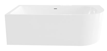 Half vrijstaand hoekbad links Sanitado Elements Munster 180x80cm glanzend wit