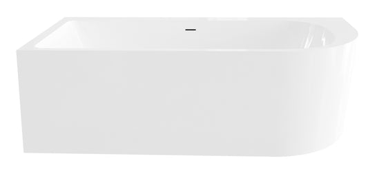 Half vrijstaand hoekbad links Sanitado Elements Munster 180x80cm glanzend wit