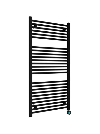 Elektrische handdoekradiator Sanitado Elements mat zwart 640W 1200x600mm