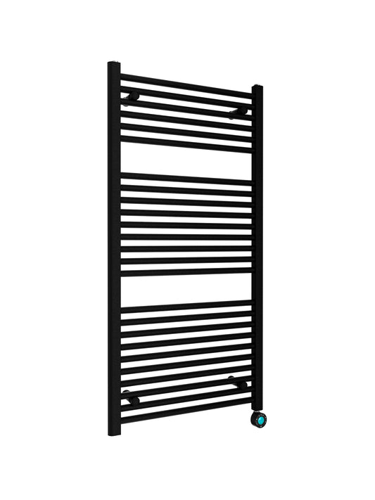 Elektrische handdoekradiator Sanitado Elements mat zwart 640W 1200x600mm