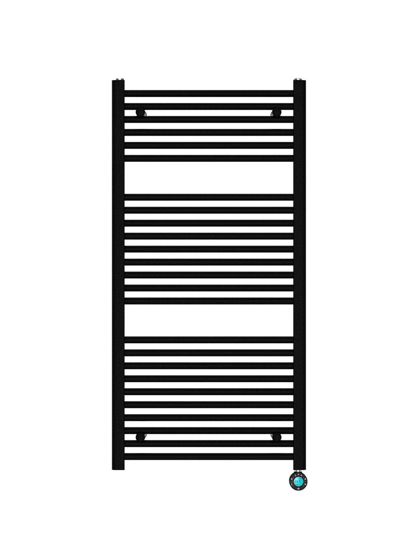 Elektrische handdoekradiator Sanitado Elements mat zwart 640W 1200x600mm