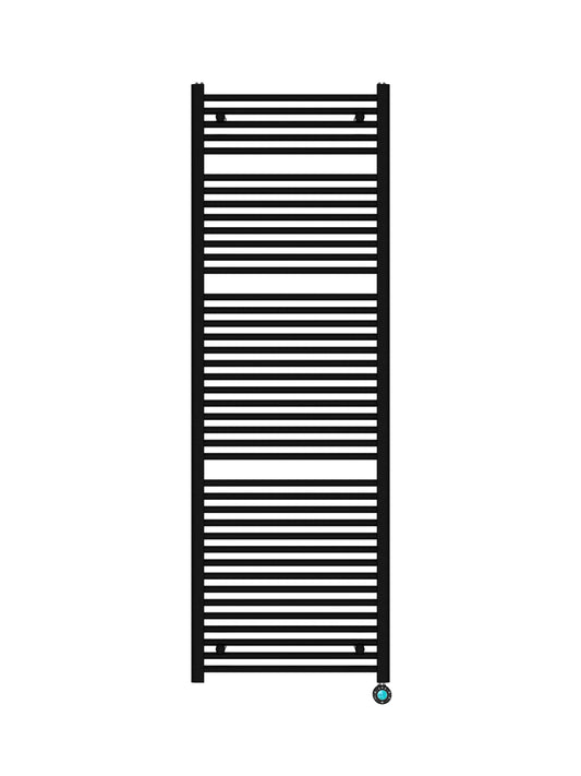 Elektrische handdoekradiator Sanitado Elements mat zwart 1160W 1800x600mm