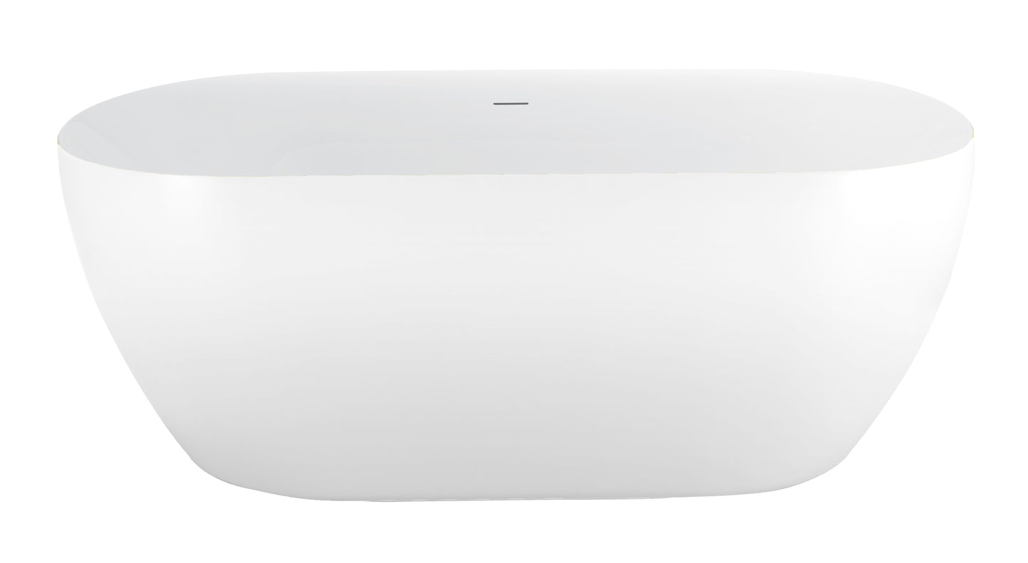 Vrijstaand ligbad Sanitado Rainbow Friday White 178x78cm glanzend wit