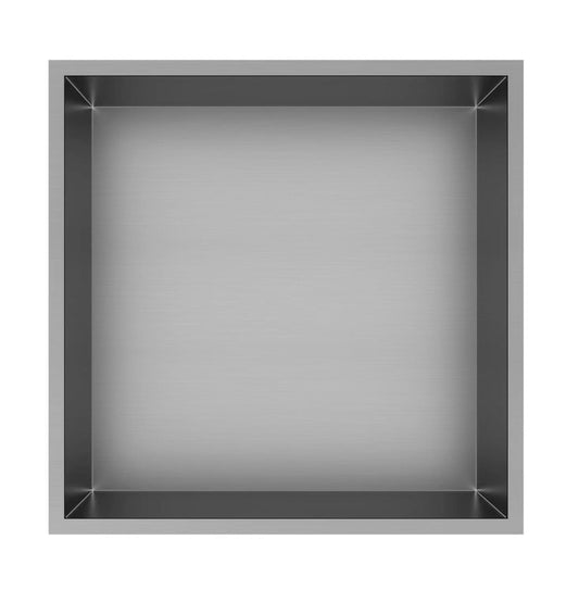 Badkamer inbouwnis 30x30x7cm Sanitado Industry Kaya in RVS