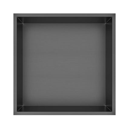 Badkamer inbouwnis 30x30x7cm Sanitado Industry Kaya in gunmetal