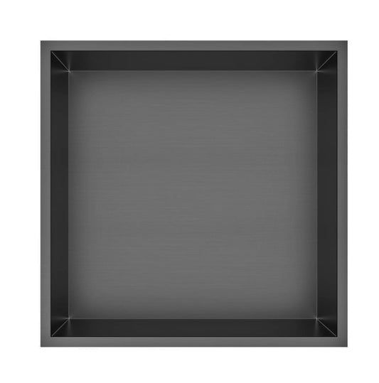 Badkamer inbouwnis 30x30x7cm Sanitado Industry Kaya in gunmetal