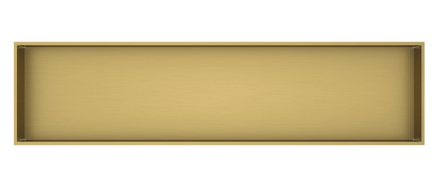 Badkamer inbouwnis 120x28x7cm Sanitado Industry Elah in mat goud