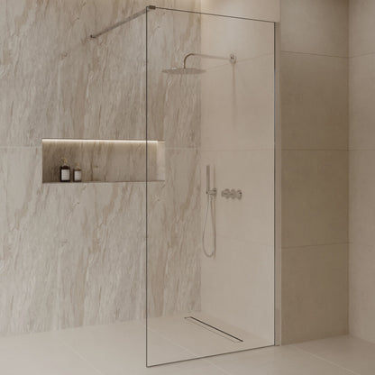 Sanitado Dalis Inloopdouche Helder Glas Chrome Profielen 100x200 cm