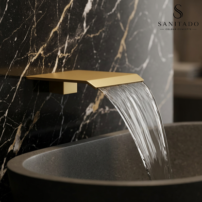 Sanitado Industry Dule Luxe Waterval Baduitloop Mat Goud