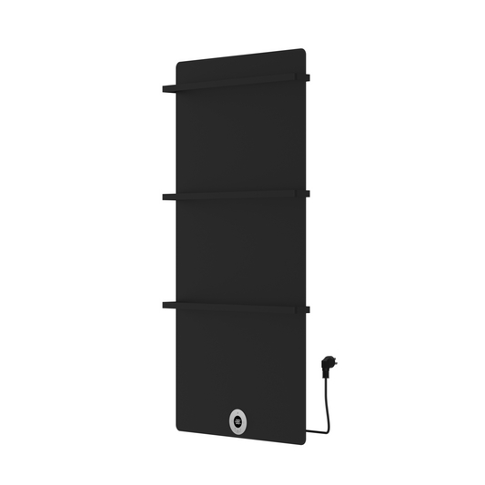 Elektrische handdoekradiator Sanitado Elements mat zwart 750W 1200x600mm