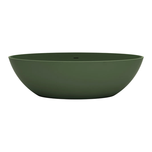 Vrijstaand ligbad Sanitado Elements Just New solid surface 180x85cm mat groen